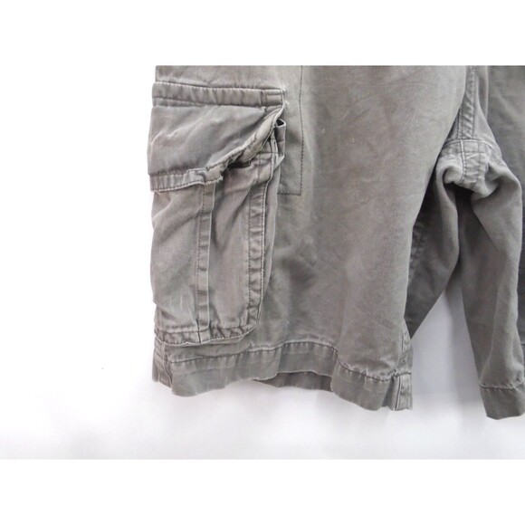 Aeropostale Mens Authentic Paratrooper Pocket Cargo Shorts Size 36 Gray - Picture 7 of 16